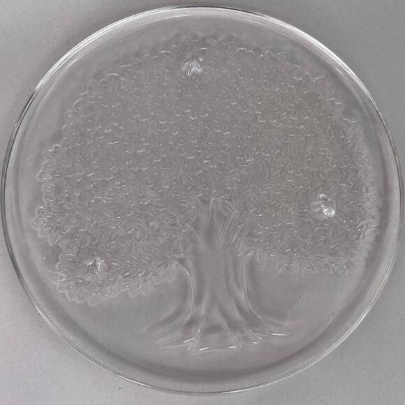 Byron Hirota Tree of Life Japan Glass Trivet Cheese Board - Picture 2 of 5